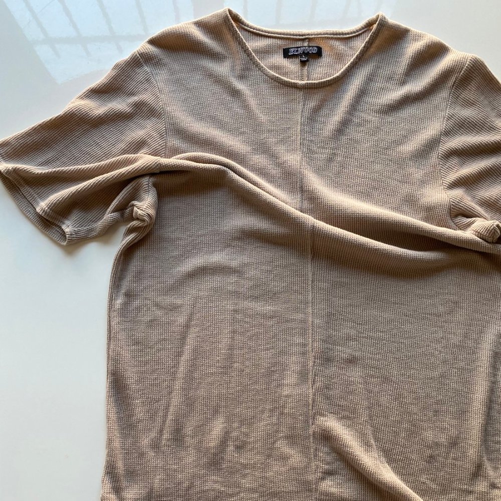 Men's Elwood Waffle Knit Oversized T-Shirt